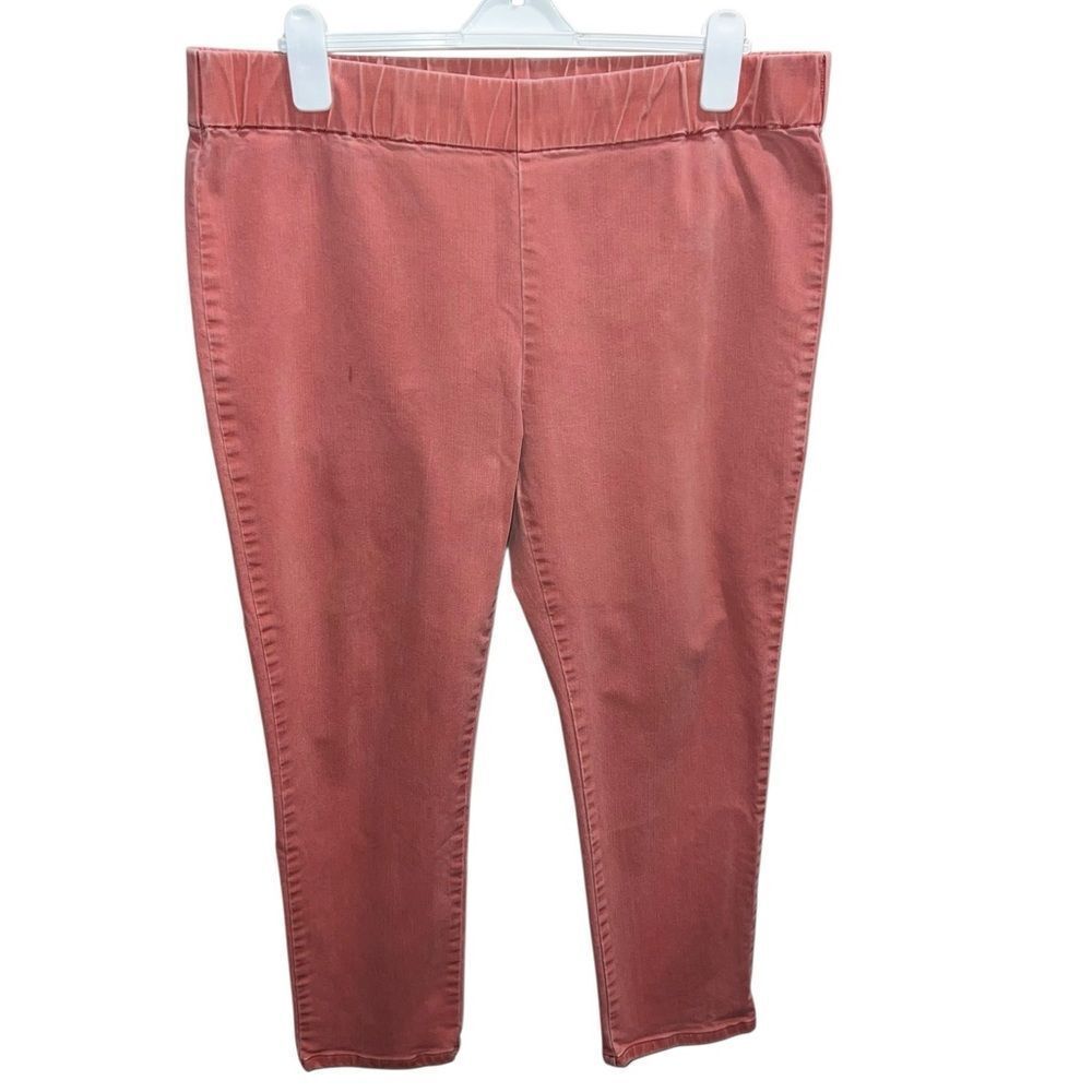 Soft Surroundings PXL Petite Coral Pull On Stretch Pants - Picture 4 of 10
